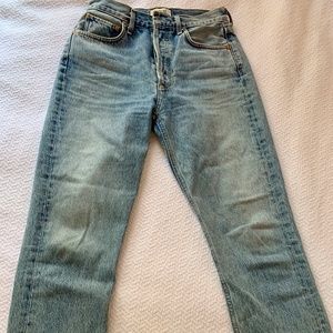 AGOLDE Riley High Rise Straight Crop Jeans sz 26